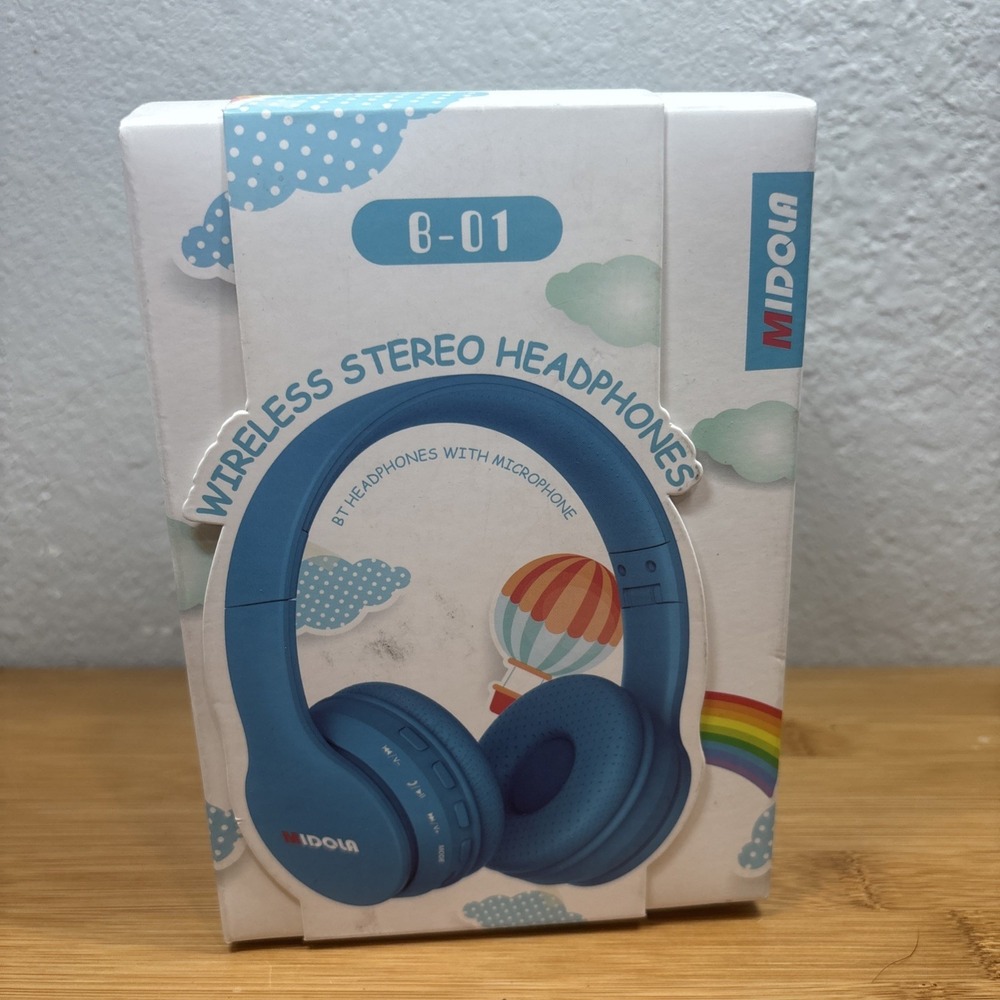 wireless stereo headphones kids- Blue‎